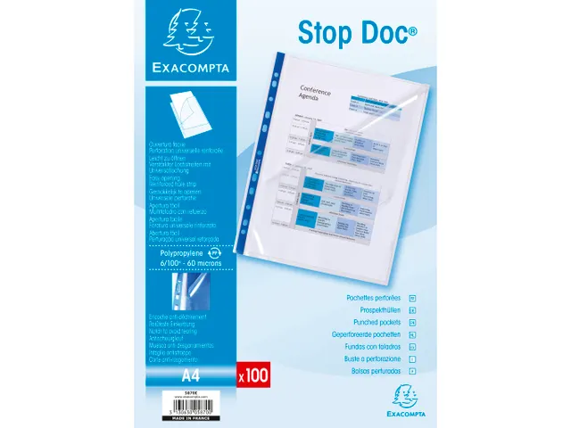 Geperforeerde Showtas STOP DOC A4