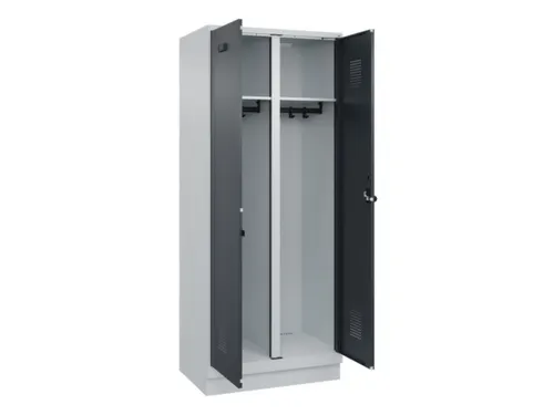 locker voor scheiding van kleding,HxBxD 1950x800x500mm,2vak