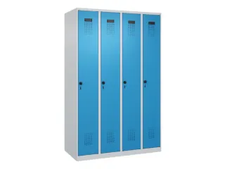 locker voor scheiding van kleding,HxBxD 1850x1200x500mm,4vak - 2