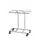 vuilniszakstandaard,v. 3x110l,HxBxD 900x833x360mm,frame staal wit