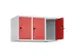 opzetkast,v. locker,3vak.,vak B 300mm,HxBxD 500x900x500mm,draaigrendel