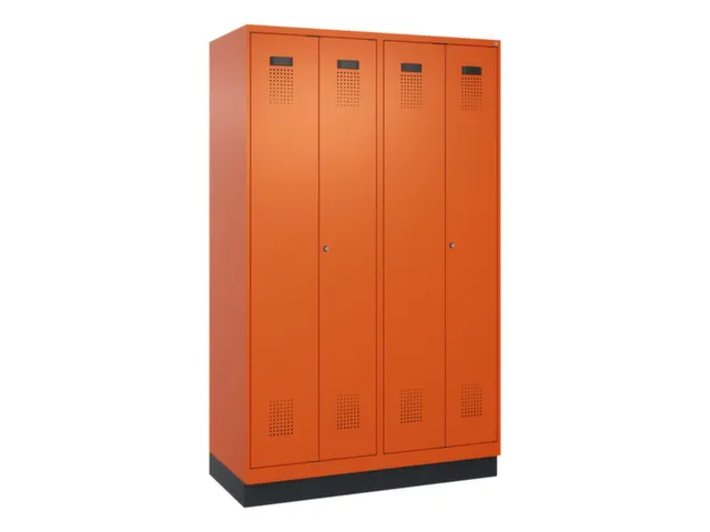 locker voor scheiding van kleding,HxBxD 1950x1200x500mm,4vak