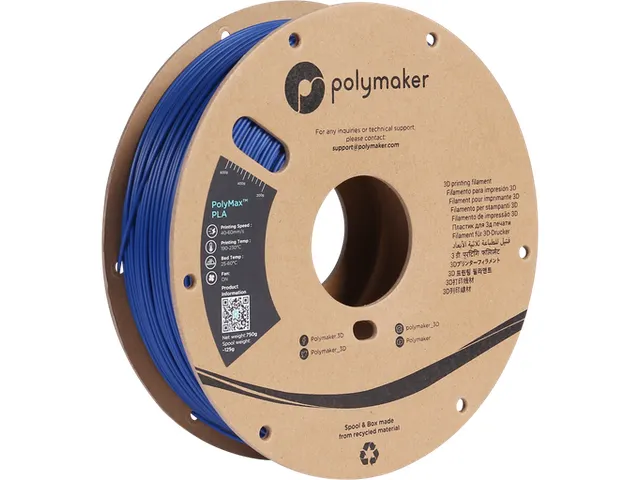 Polymaker PolyMax Tough PLA filament 1,75 mm Blauw 0,75 kg