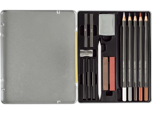 Tekenset Eberhard Faber Artist Color bliketui 16 stuks