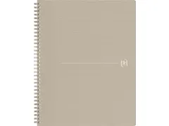 Cahier spirales Origin A4 140 feuilles ligné Sable