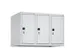 opzetkast,v. locker,3vak.,vak B 250mm,HxBxD 500x750x500mm,vleugeldeur