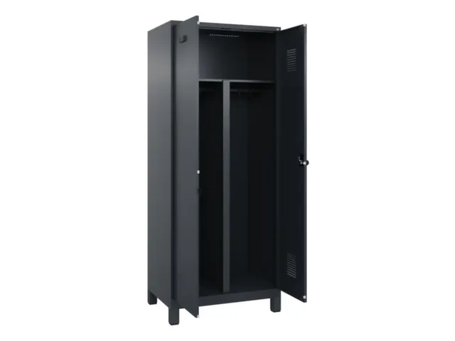 PBM-locker,HxBxD 1950x800x500mm,2vak,vak B 400mm,draaigrendel