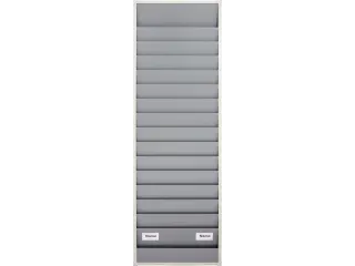Werkplaats-/Opdrachtplanner Kunststof Profiel 1750x554mm 15 Rijen - 8