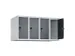 opzetkast,v. locker,4vak.,vak B 250mm,HxBxD 500x1000x500mm,vleugeldeur