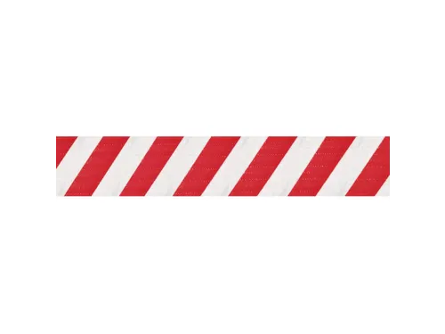 afzetsysteem voor wandmontage,m. 1riem(en),LxB 3m x50mm,riem rood/wit
