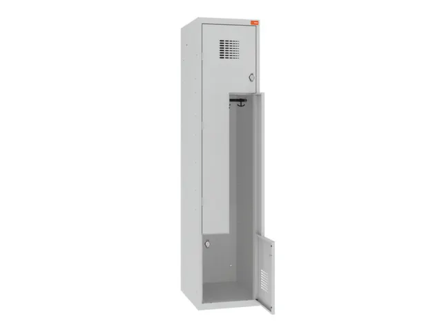 Z-garderobekast,HxBxD 1800x400x500mm,draaigrendel,romp RAL7035