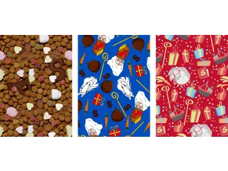 Inpakpapier Sint 300x100cm assorti - 4
