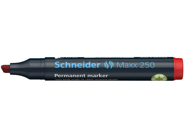 Marker Schneider Maxx 250 permanent beitelpunt rood