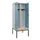 locker met bank,voor scheiding van kleding,HxBxD 2120x800x815mm,2vak