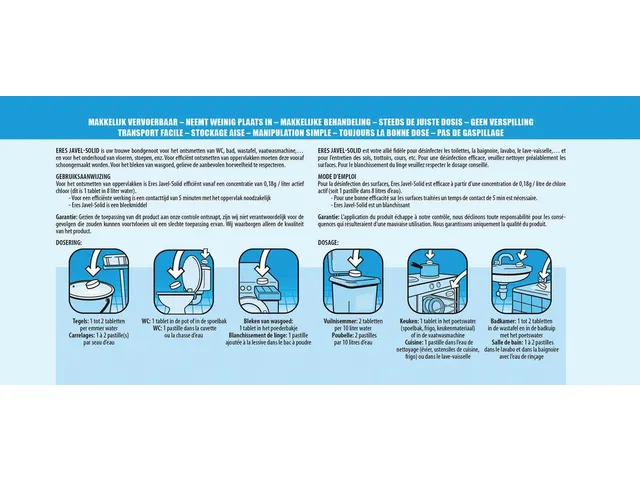 Javel Solid Bruistablet Pot Van 48 Stuks