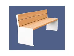 zitbank,B 1800mm,3latten,hout-zitting licht eikenhout,zitting H 450mm