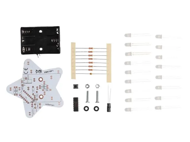 Soldeerkit DIY witte lichtster 14 LED effecte batterij