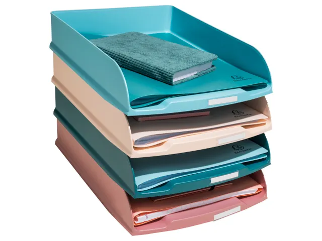 Set de 4 Corbeilles à courrier Combo Styli Skandi - Couleurs assortie