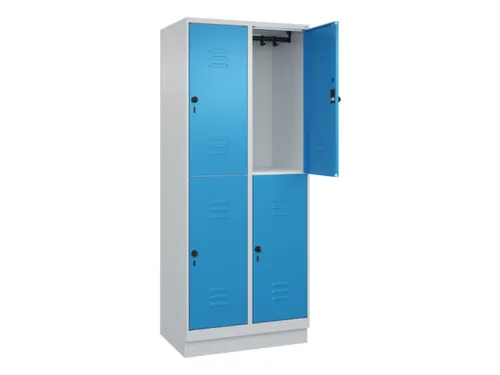 dubbeldekse locker,HxBxD 1950x800x500mm,2x2vak.,vak B 400mm