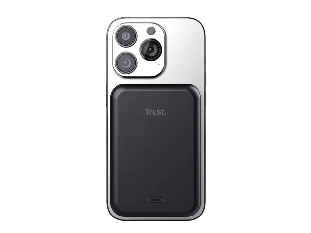 Trust 24877 Magno Draadloze magnetische powerbank 5.000 mAh Zwart