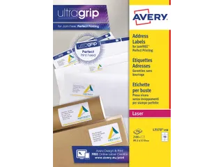 Adresetiket Avery L7173-250 99.1x57mm Wit Laserprinter 2500 Stuks - 2