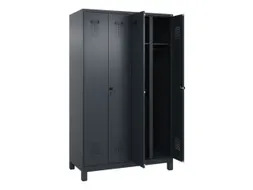 locker voor scheiding van kleding,HxBxD 1950x1200x500mm,4vak