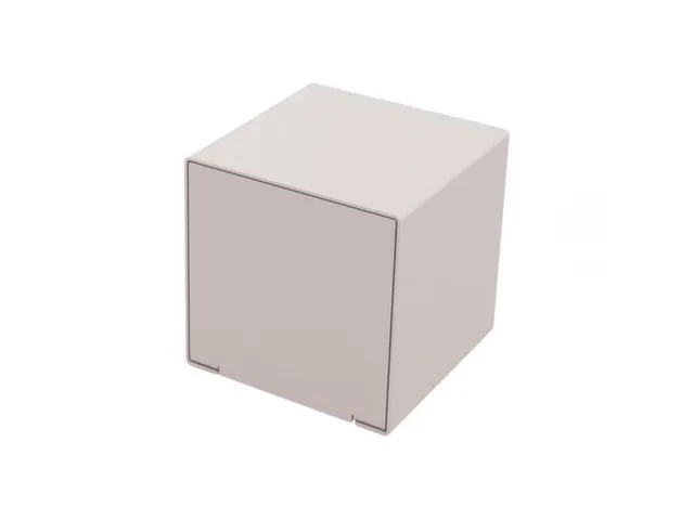 zitkubussen,HxBxD 450x450x450mm,staal-zitting RAL7044