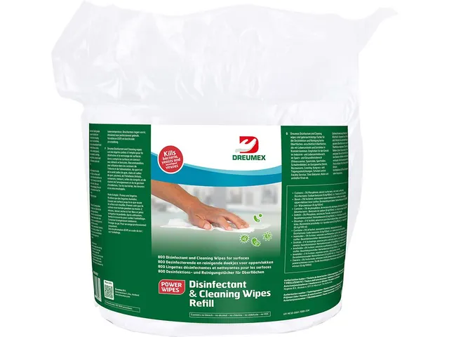 Dreumex Disinfectant & Cleaning Desinfectiedoekjes navulling 800 stuks
