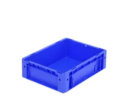 Euronorm Stapelkrat Pp 120x400x300mm Wanden/bodem Gesloten Blauw 11l