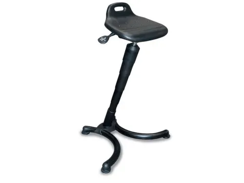 Stahulp Staal H 670-910Mm Pu-Schuimzitting Zwart Schuine Zuil Gasveer