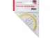 OUTLET Geodriehoek Quantore 14Cm Transparant