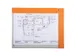 Klemplaat magnetisch PVC A4 oranje