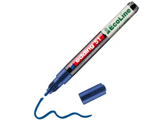Paintmarker edding 51 EcoLine op waterbasis 1-2mm blauw - 3