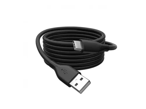 USB-C siliconen oplaadkabel USB-A USB-C 0,5m USB 2.0 60W zwart
