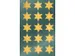 Étiquette Z-design De noël étoiles d'or - 2 feuilles