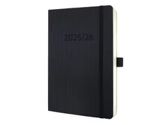 Weekagenda Conceptum A5 25/26 18maands (NL/FR/EN/DU) zwart Softcover