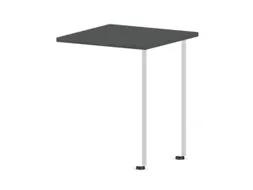 aanbouwtafel,i.h.v.,HxBxD 720-840x600x600mm,MS-donkergrijs
