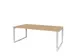 Domino Plus Vergadertafel Hoogte Instelbaar 200x100 Lindberg Eiken Wit