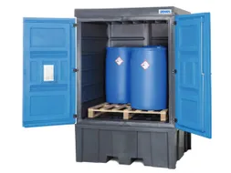 PE-vatenkast,v. aquatox./agressieve stoffen,HxBxD 2330x1560x1550mm