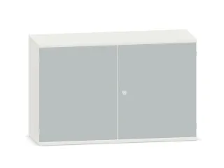 kantoorkast,HxBxD 770x1200x430mm,decor romp wit,decor front lichtgrijs - 2