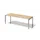 In hoogte verstelbaar bureau,HxBxD 650-850x2200x800mm,blad esdoorn