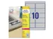 Etiket Avery Zweckform L6012-20 96x50.8mm Zilver 200 stuks