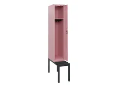 locker met bank,HxBxD 1950x300x815mm,1vak,vak B 300mm,cilinderslot