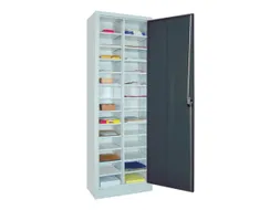 Postsorteerkast met Deuren 1950x640x400mm 2x13 Ral7035 Front Ral7016