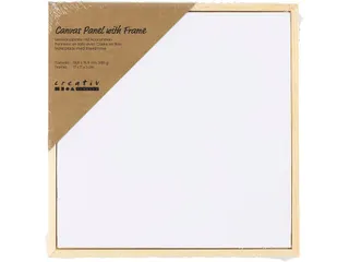 Canvaspaneel Creativ Company met lijst 158x158mm wit - 1