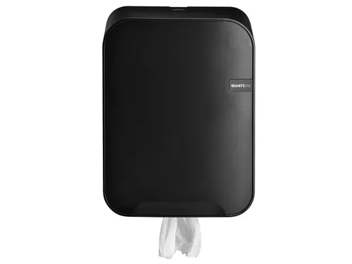 Poetspapierdispenser Quartzline Q16 medium zwart 441154
