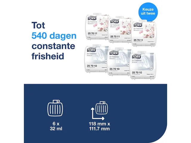 Luchtverfrisser Tork A3 Premium constant assorti 257013