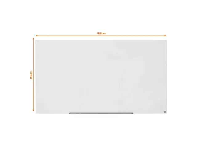 Nobo Diamond Glasbord Wit 188x105cm Impression Pro
