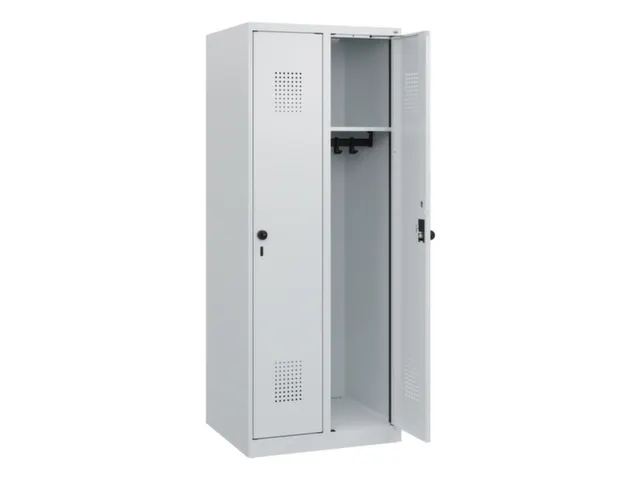 schoollocker,HxBxD 1530x600x500mm,2vak,vak B 300mm,draaigrendel
