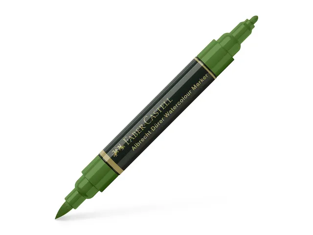 Aquarel marker Faber-Castell Albrecht Dürer 167 permanent olijfgroen